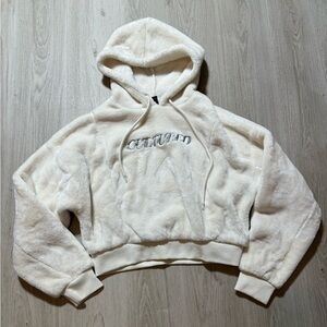 Forever 21 Women’s Size Medium Embroidered Cultured Plush Hoodie‎